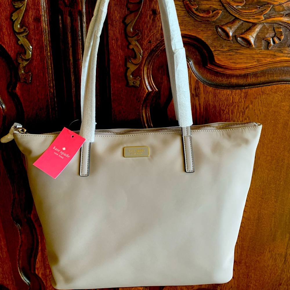 Kate Spade grey fabric bag